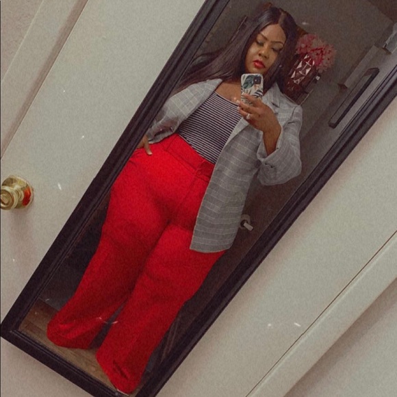 Lane Bryant Pants - LANE Bryant red wide-leg Trouser pants sz26